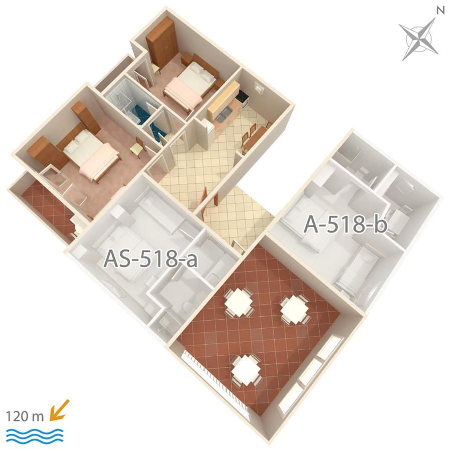 Apartment Podgora 518A Exterior foto